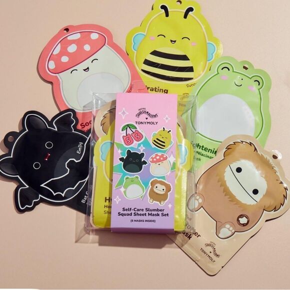 TONYMOLY Squishmallows Cam Blemish Patches, Self Care Sheet Masks & Fanny Pack - Picture 3 of 17